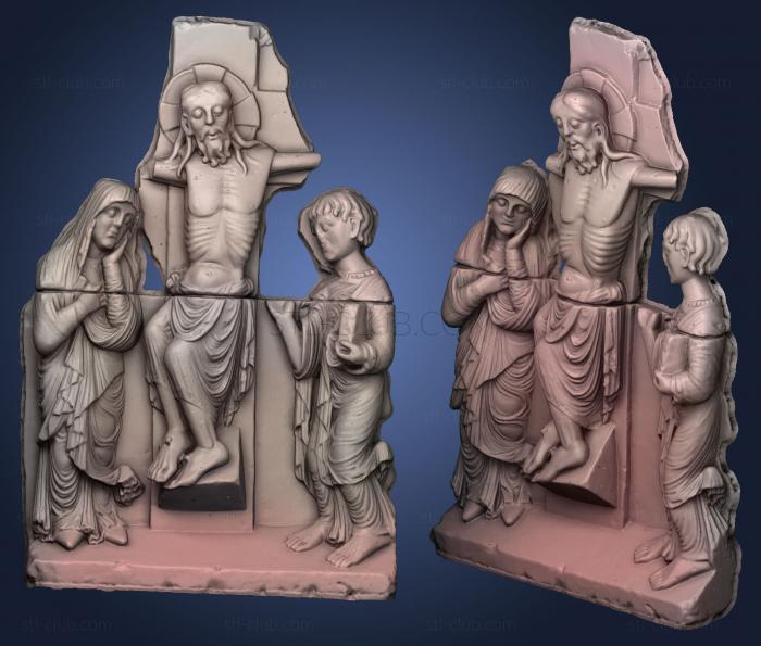 3D model Crucifixion c1180 (STL)